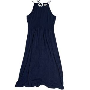 ANN TAYLOR LOFT Halter Size XS Dress Navy